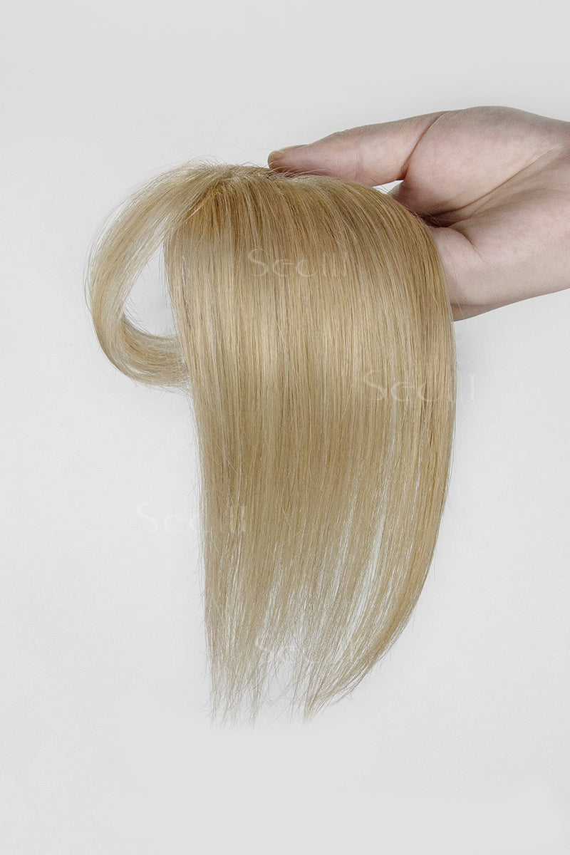 Magic Pixie Topper with Bangs Dark Blonde with Light Blonde 