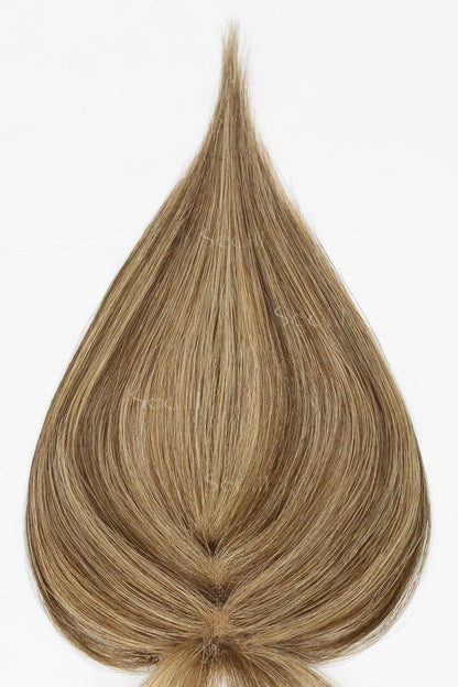 Magic Pixie Topper with Bangs Medium Brown with Warm Highlights 