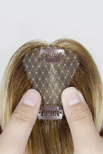 Magic Pixie Topper with Bangs Light Blonde with Highlights 