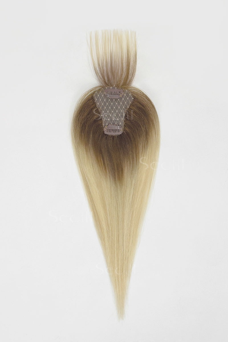 Magic Pixie Topper with Bangs Light Blonde with Highlights 