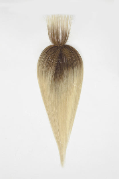 Magic Pixie Topper with Bangs Light Blonde with Highlights 