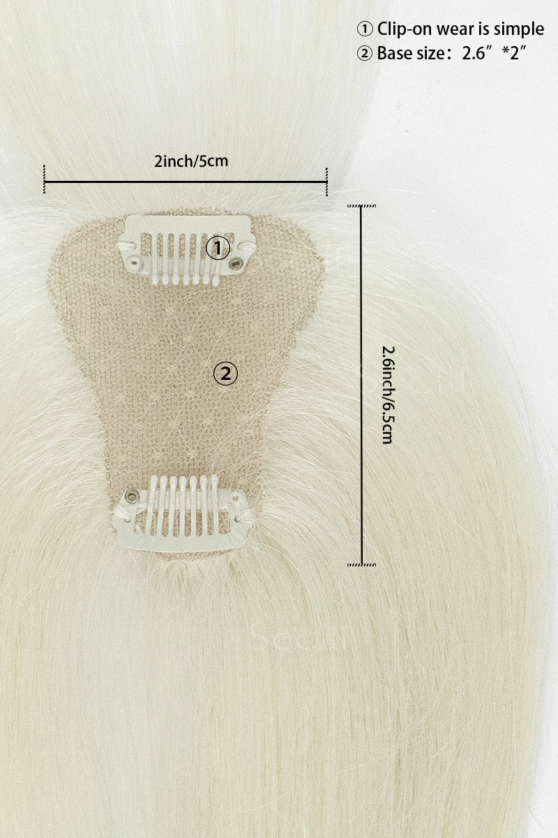 Measurement chart for Magic Pixie Topper with Bangs 