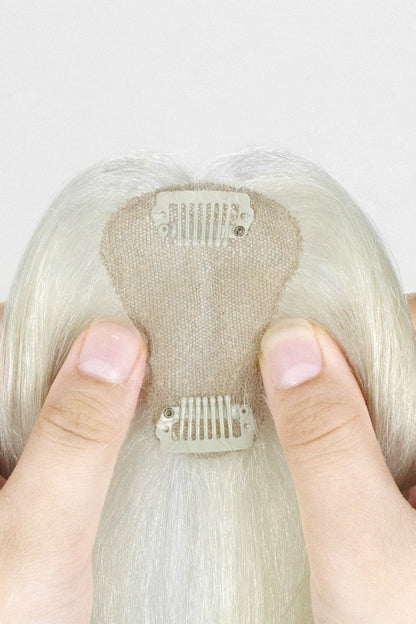 Close-up of a Magic Pixie Topper with Bangs 
