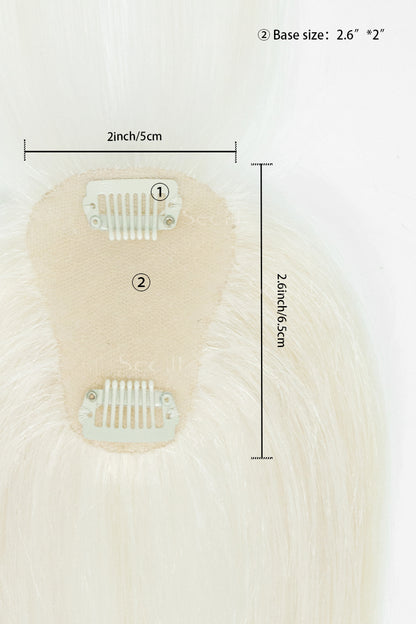 Magic Pixie Topper with Bangs White Blonde 