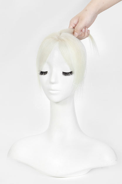 Magic Pixie Topper with Bangs White Blonde 