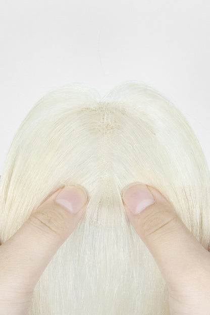 Magic Pixie Topper with Bangs White Blonde 
