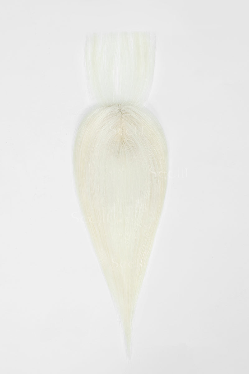 Magic Pixie Topper with Bangs White Blonde 