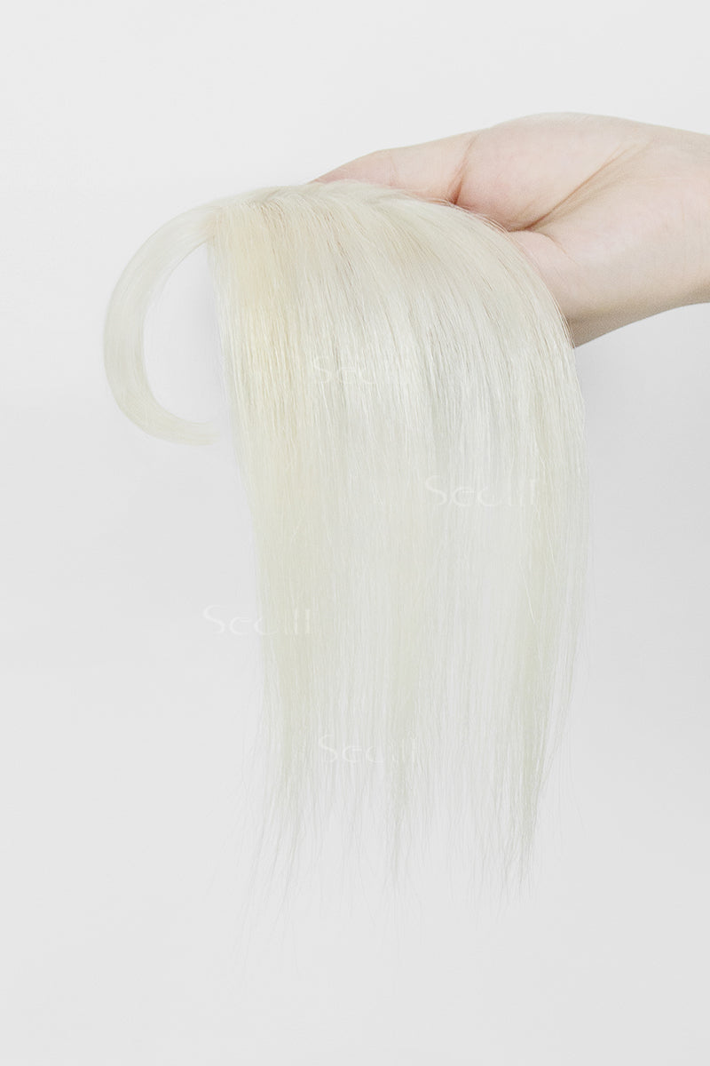 Magic Pixie Topper with Bangs White Blonde 