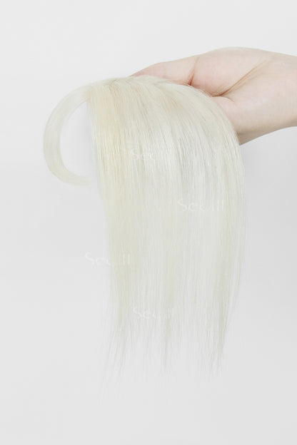 Magic Pixie Topper with Bangs White Blonde 