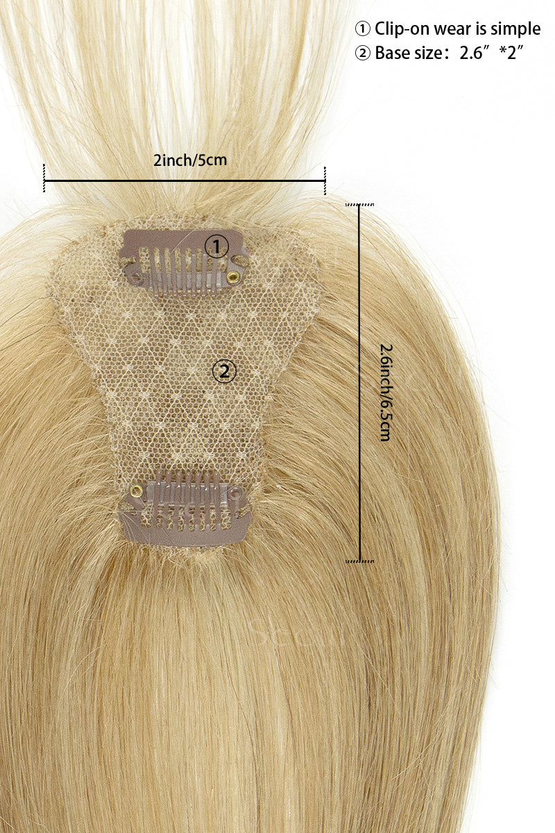 Magic Pixie Topper with Bangs Warm Blonde with Highlight 