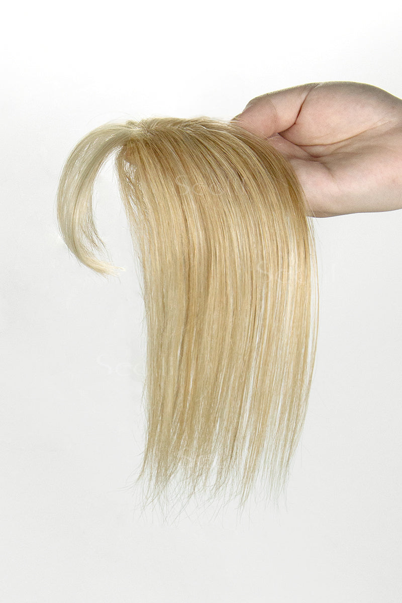 Magic Pixie Topper with Bangs Warm Blonde with Highlight 