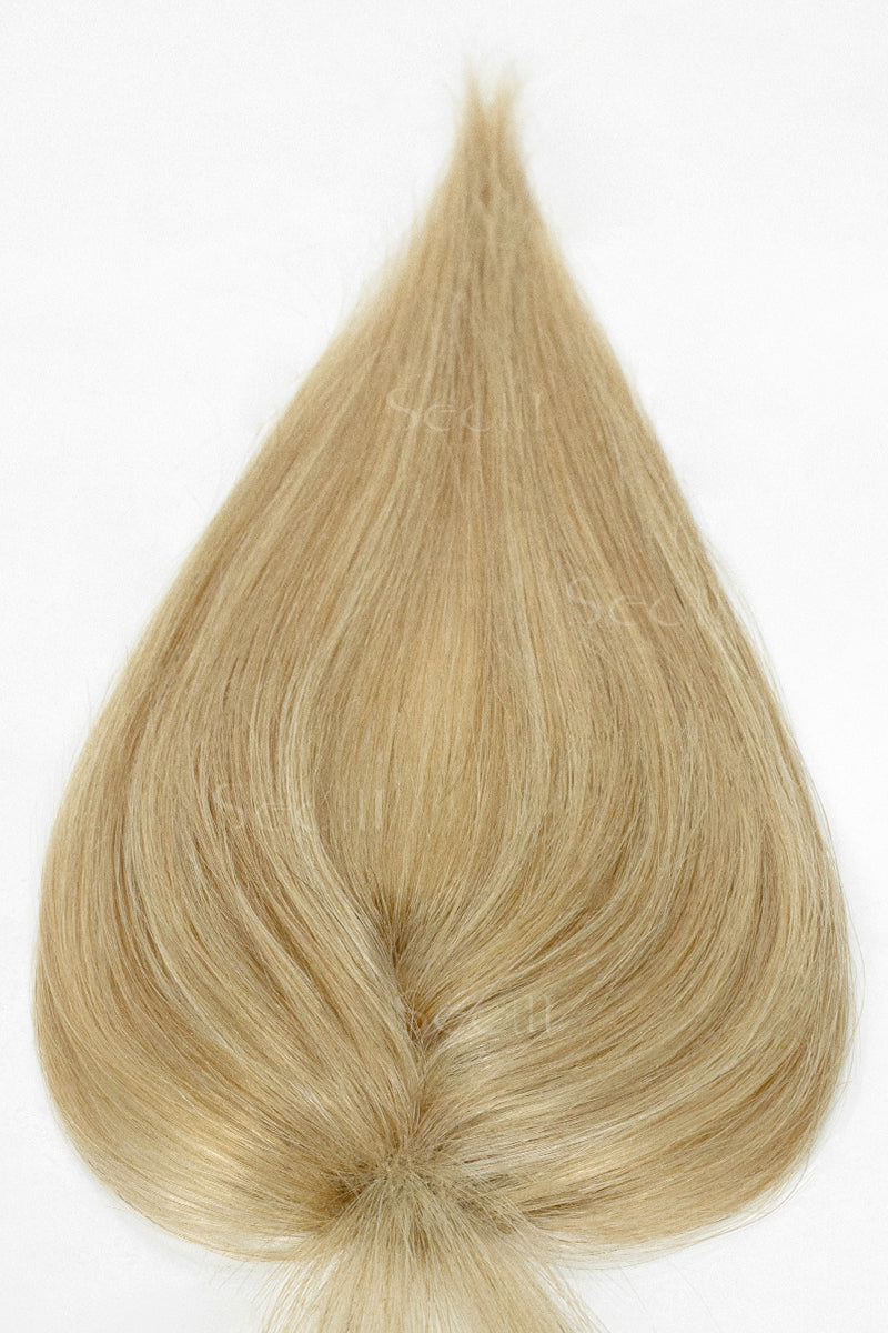Magic Pixie Topper with Bangs Warm Blonde with Highlight 