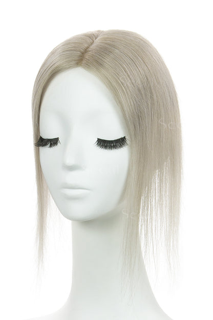 Flavia Silk Top Remy Human Hair Topper 