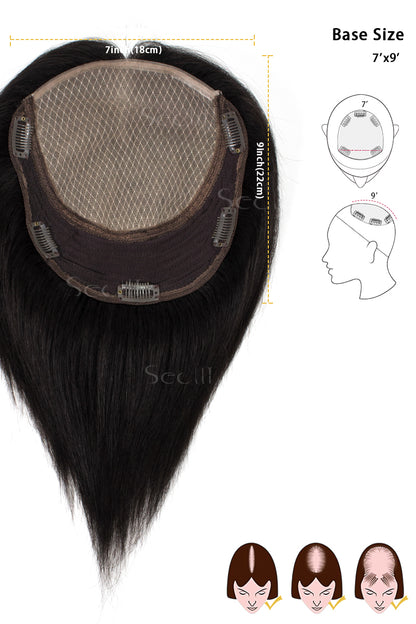 Carlin Human Hair Topper