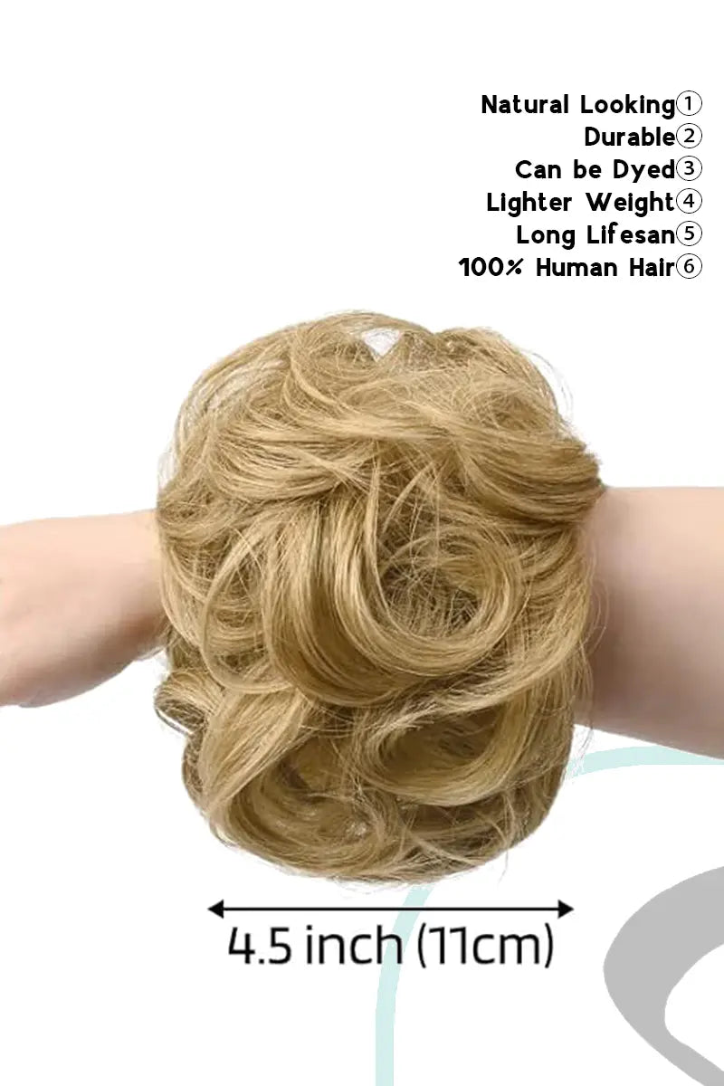 Chignon décoiffé Seully blond fraise