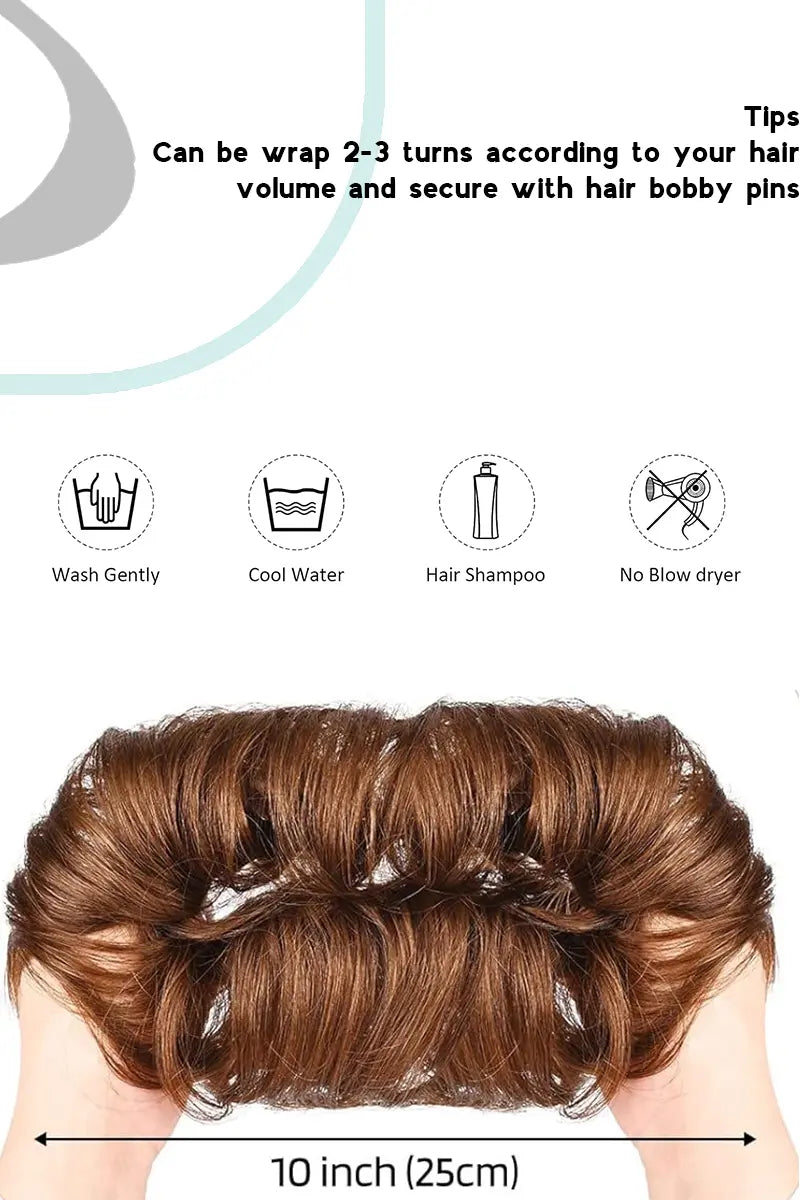 Seully Messy Bun Hair Piece Copper Red 