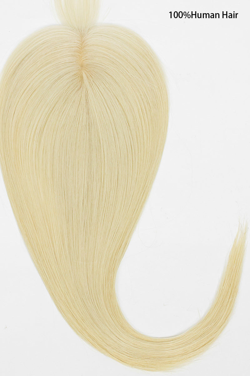 Hera Human Hair and Handmade Topper with Bangs labeled &