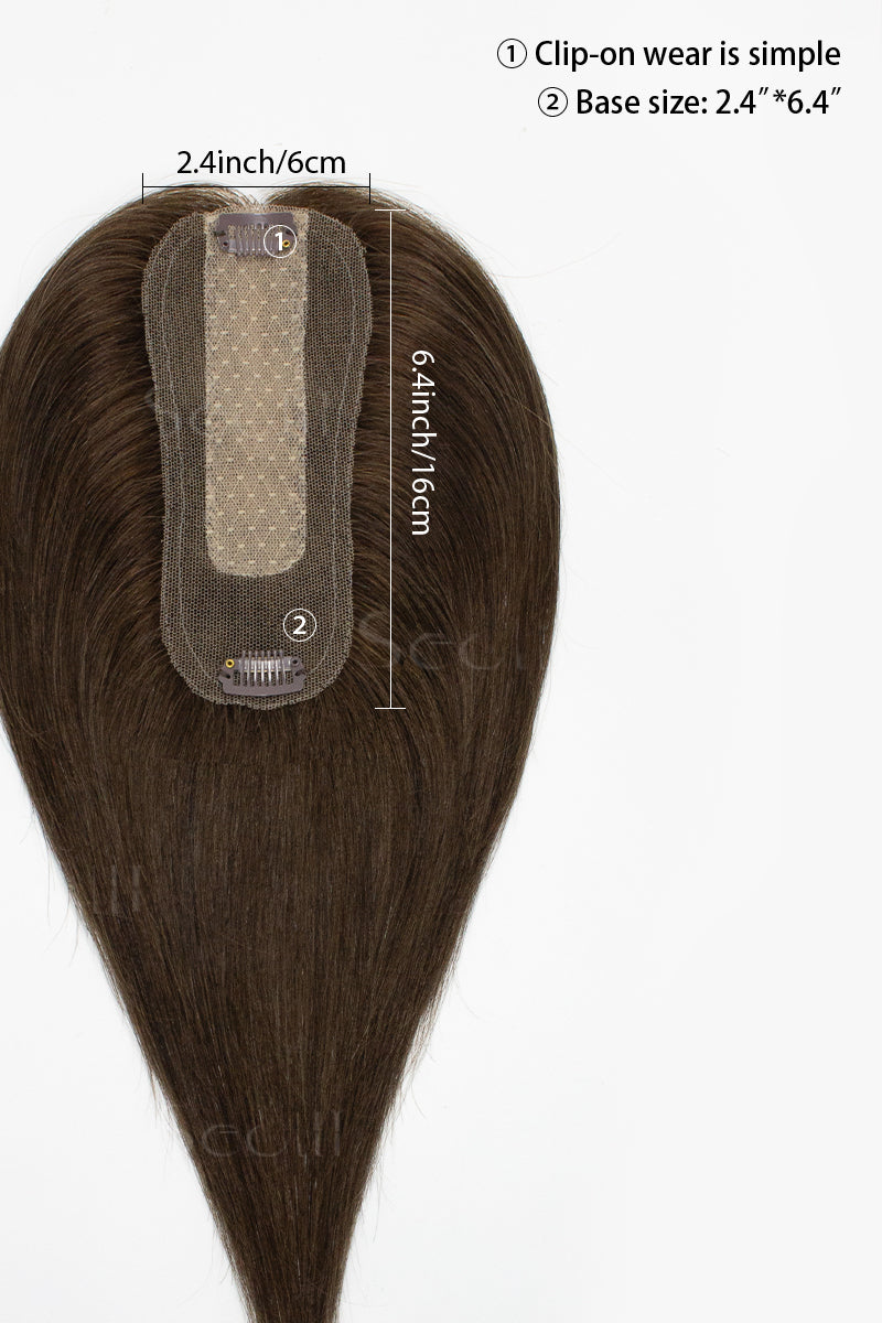 Hera Human Hair Topper Chocolate Brown 