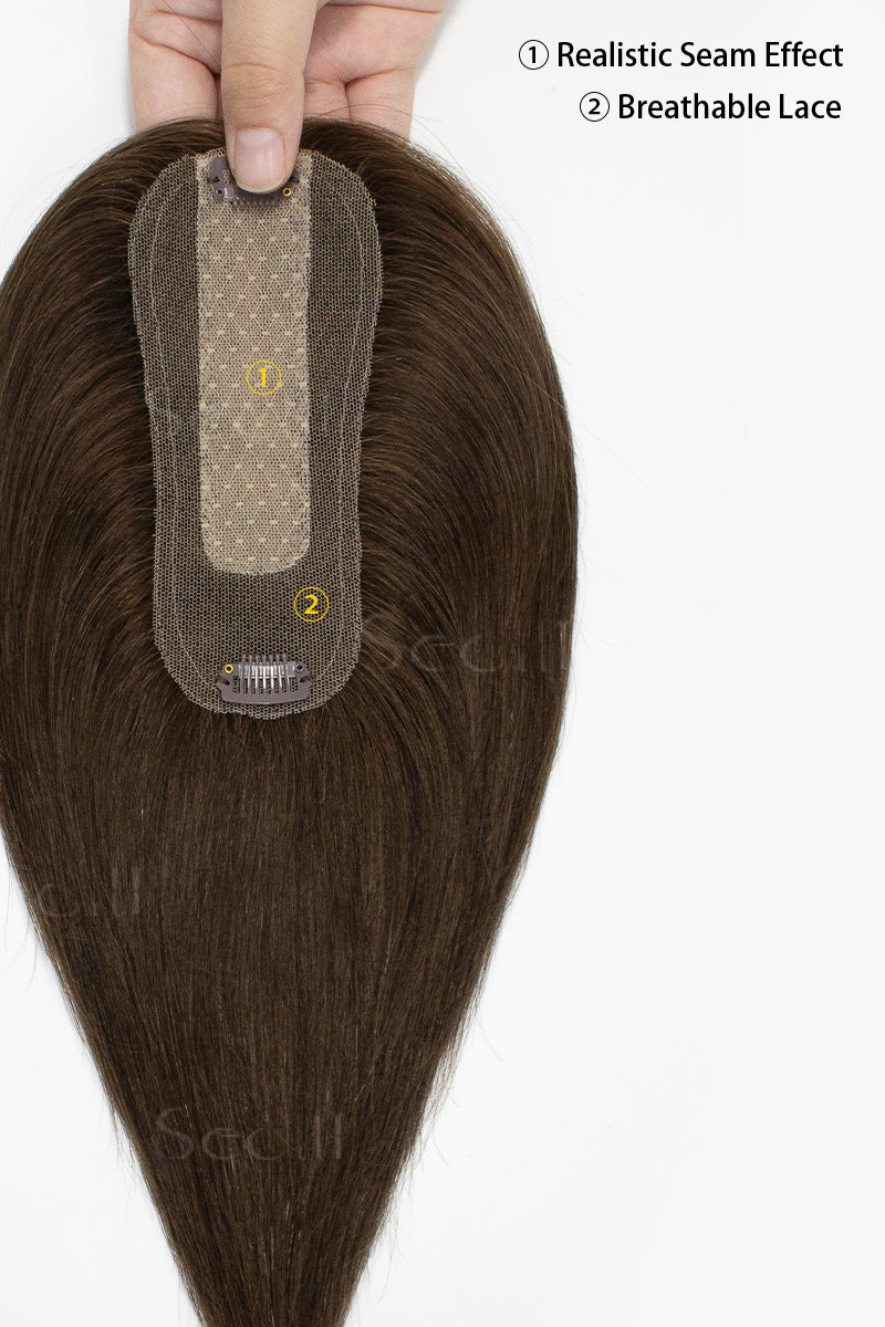 Hera Human Hair Topper Chocolate Brown 