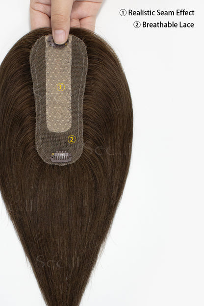Hera Human Hair Topper Chocolate Brown 