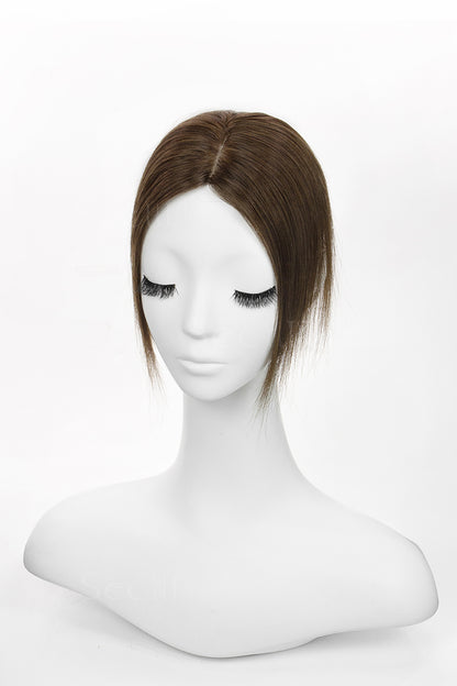 Hera Human Hair Topper Medium Brown 