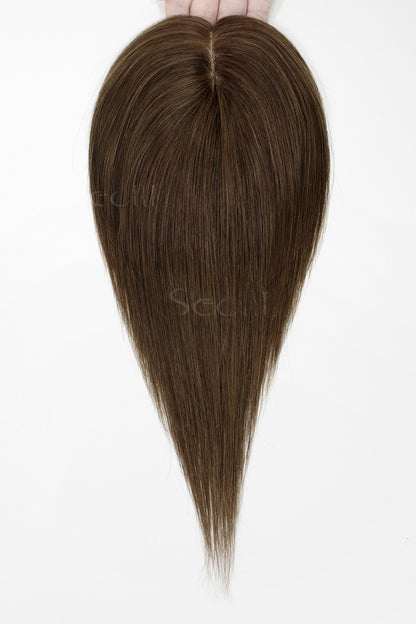 Hera Human Hair Topper Medium Brown 