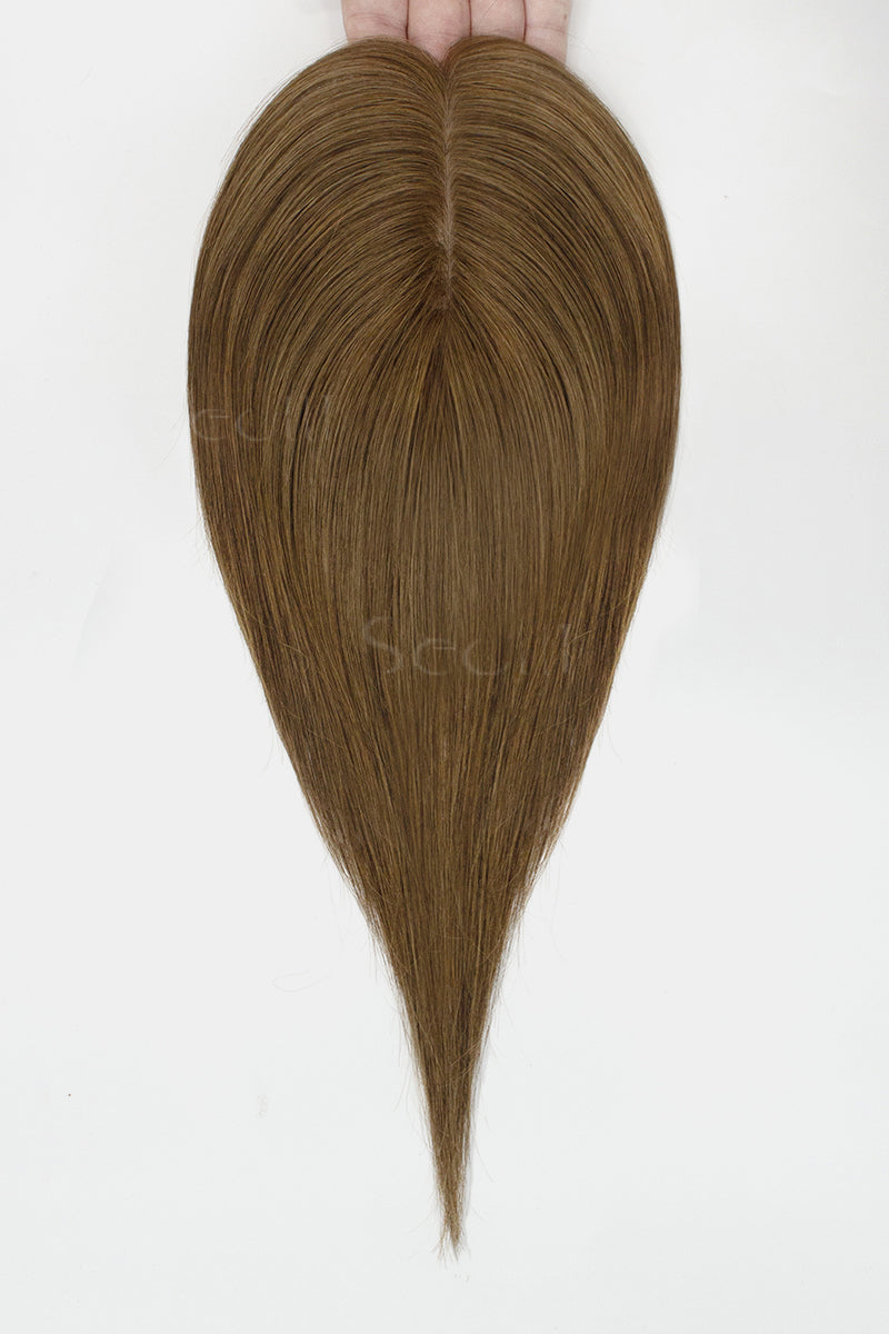 Hera Human Hair Topper Medium Ash Brown 