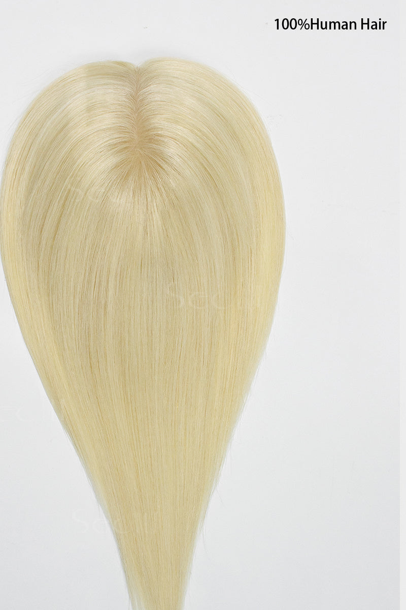 Hera Human Hair Topper Lightest Blonde 