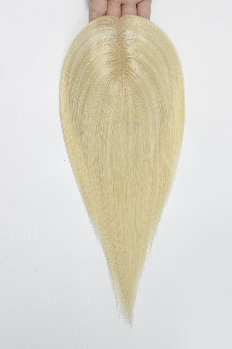 Hera Human Hair Topper Lightest Blonde 