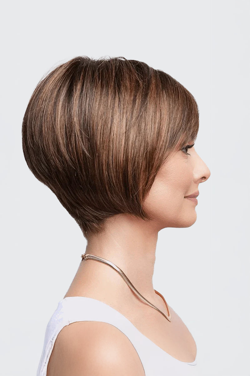 Libby Glueless Full Lace Human Hair Bob Wig Customizable Color and Style