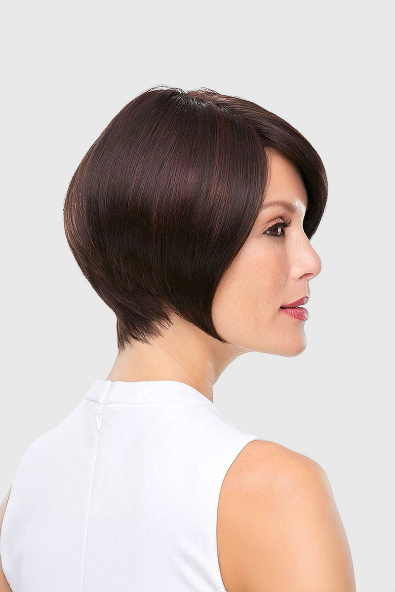 Linda Peluca Bob de Cabello Humano con Encaje Completo Sin Pegamento, Color y Estilo Personalizables