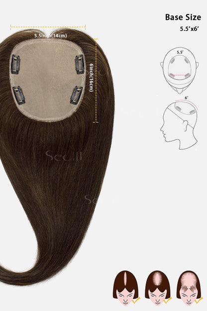 Metis Hair Toppers Chocolate Brown 