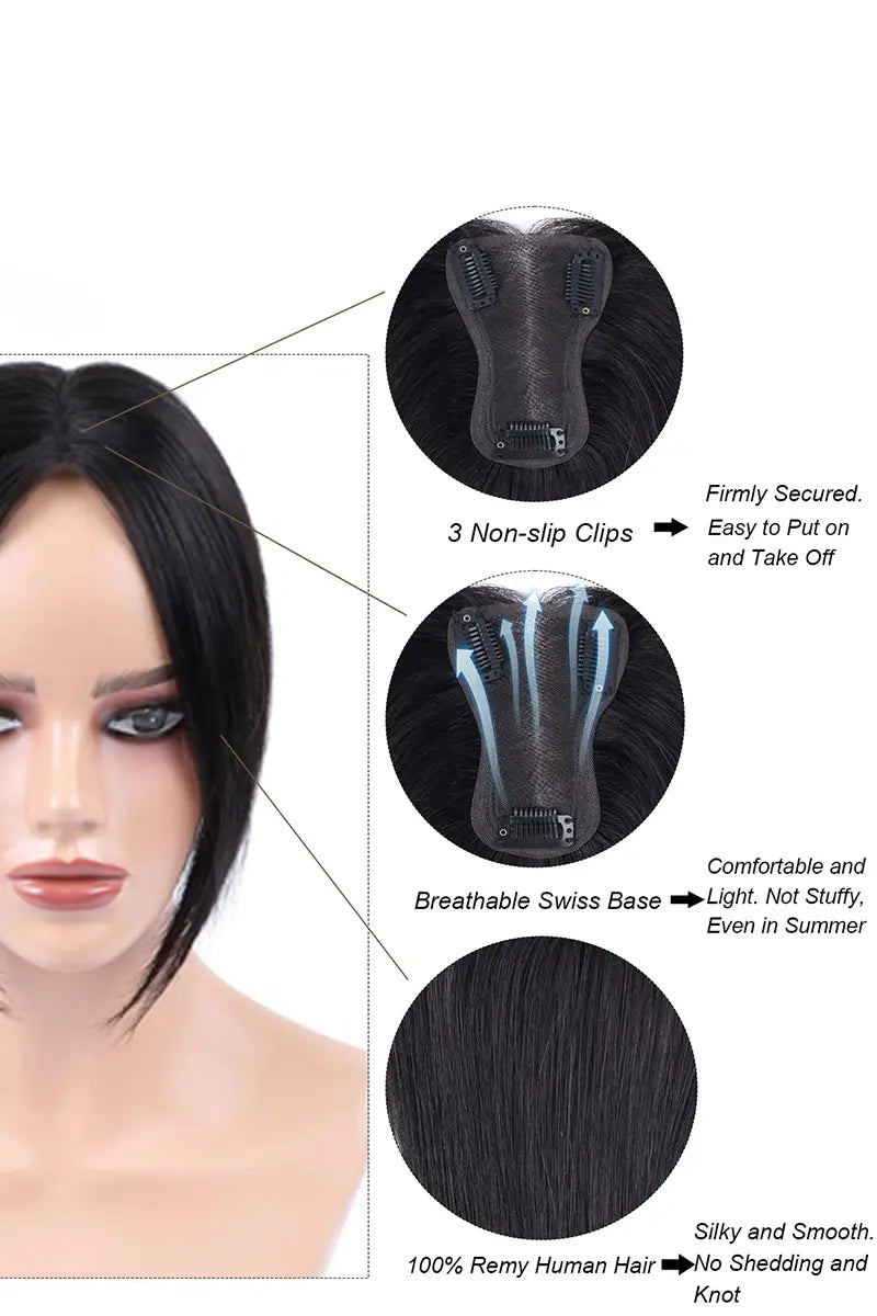 mona topper natural black 