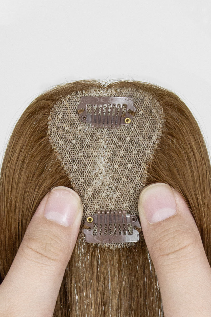Magic Pixie Topper Light Auburn Brown 