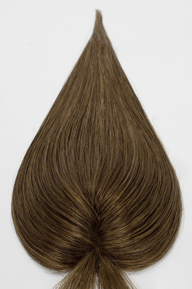 Brown hair color swatch on a white background