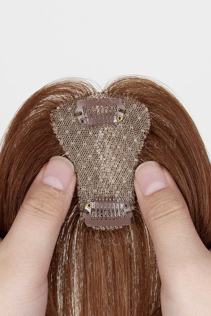 Magic Pixie Topper Dark Auburn Brown 