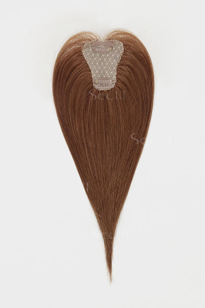 Magic Pixie Topper Dark Auburn Brown 