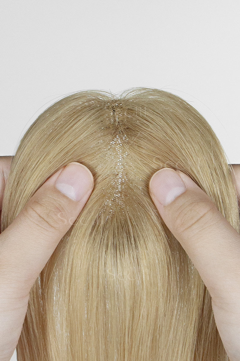 Magic Pixie Hair Topper Dark Blonde with Light Blonde 