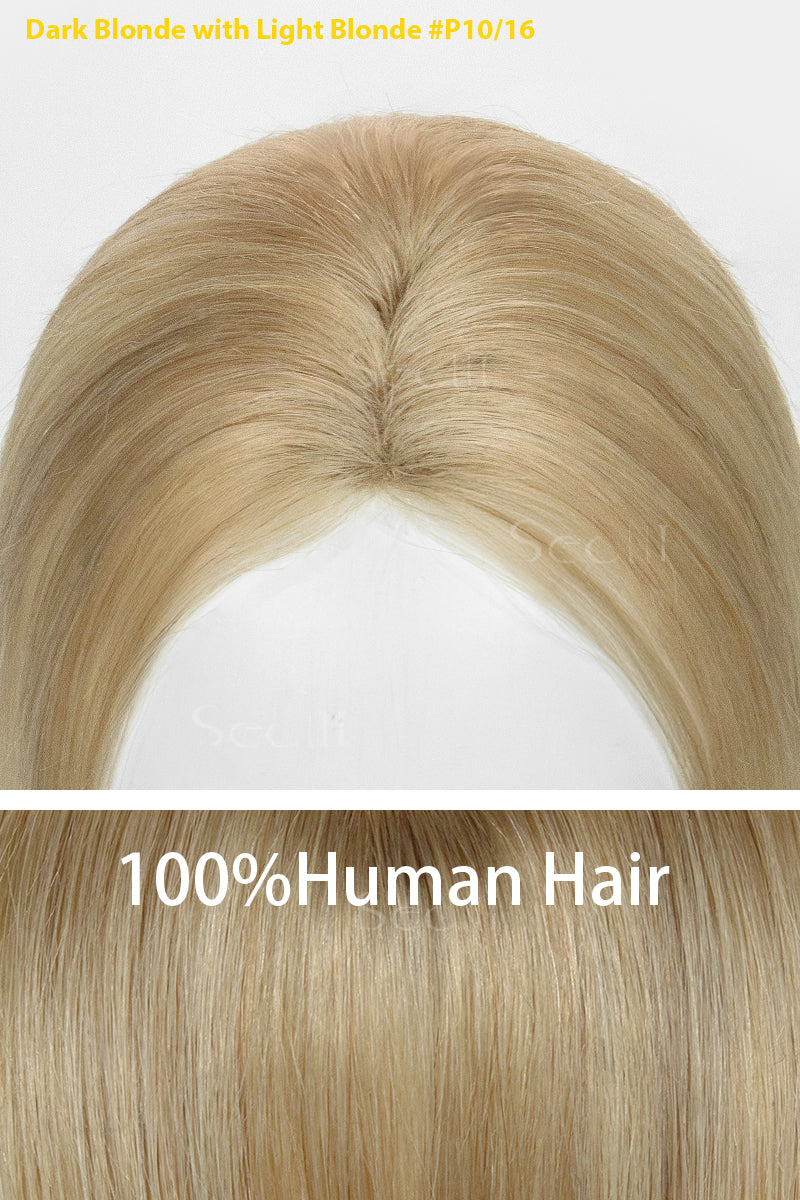 Magic Pixie Hair Topper Dark Blonde with Light Blonde 