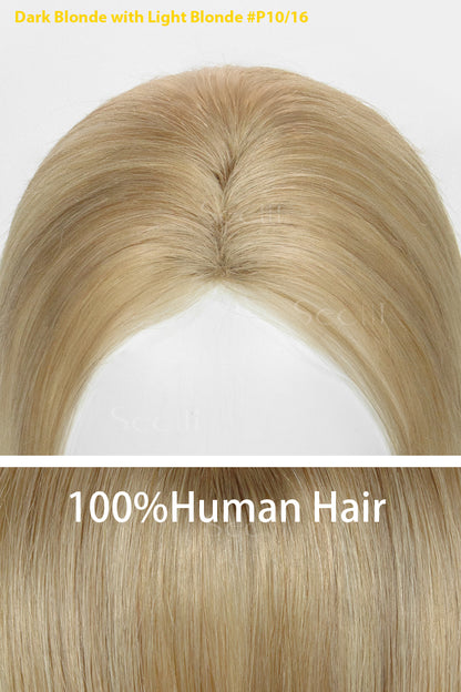 Magic Pixie Hair Topper Dark Blonde with Light Blonde 