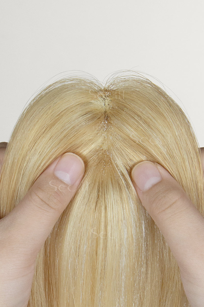 Magic Pixie Hair Topper Warm Blonde With Highlights 