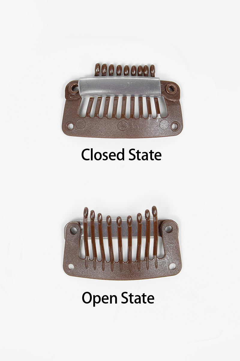 plastic hair clip showing &