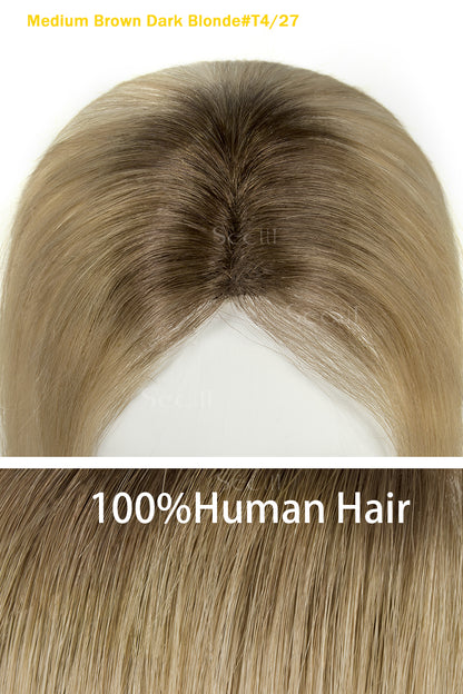 Peluca de pelo humano Pixie y adorno hecho a mano